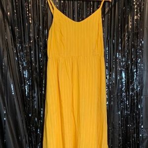 Old Navy Yellow Midi Dress